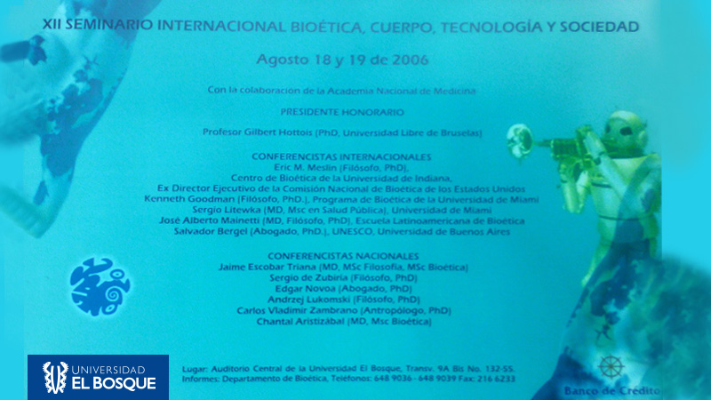 XII Seminario Internacional Bioética, cuerpo, tecnología y sociedad