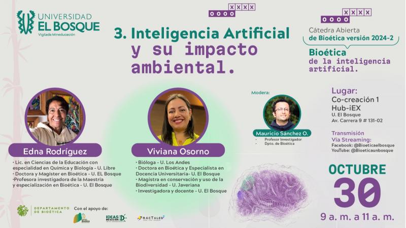 Cátedra Abierta de Bioética 2024-2 "Bioética de la inteligencia artificial"